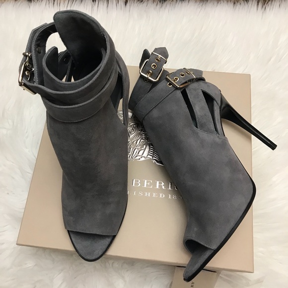Burberry Shoes - Burberry Storm Grey Suede boots